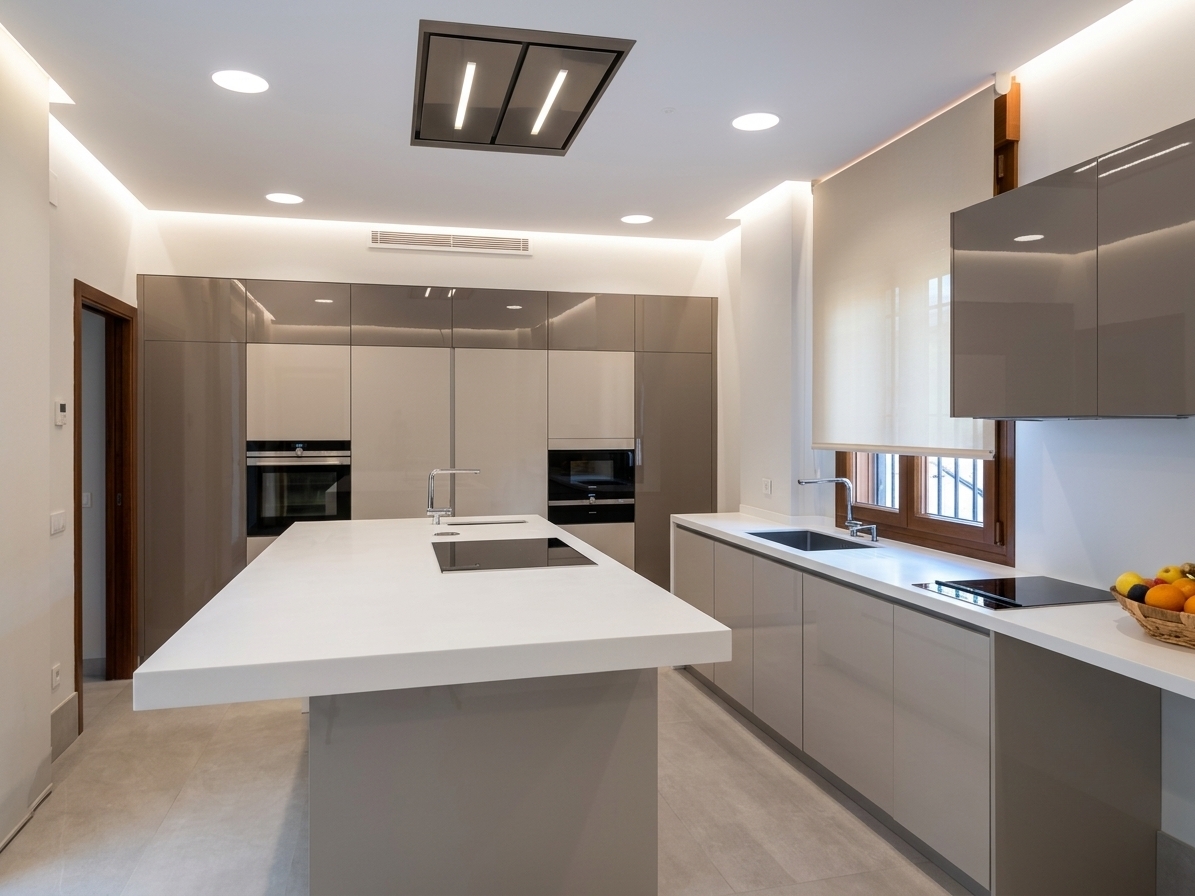 Cocina de alta gama en vivienda unifamiliar